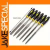 6-Piece Needle File Set with Rubber Handles