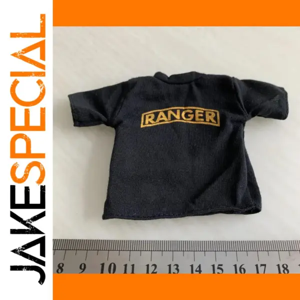 1/6 Scale Black T-shirt for 12 Inch Figures