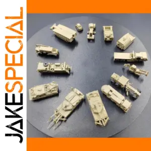 1Set 15 Military Support Vehicles 1/350 Scale