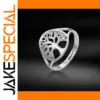 Tree of Life Adjustable Stainless Steel Ring