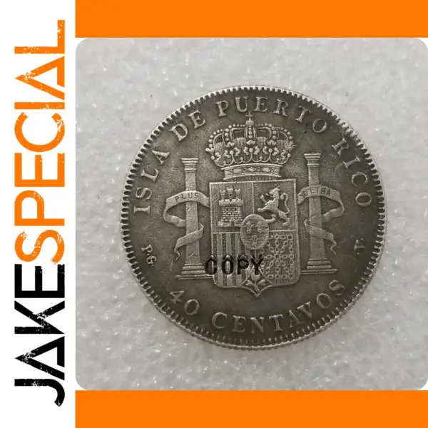 Puerto Rico 40 Centavos Replica Coin