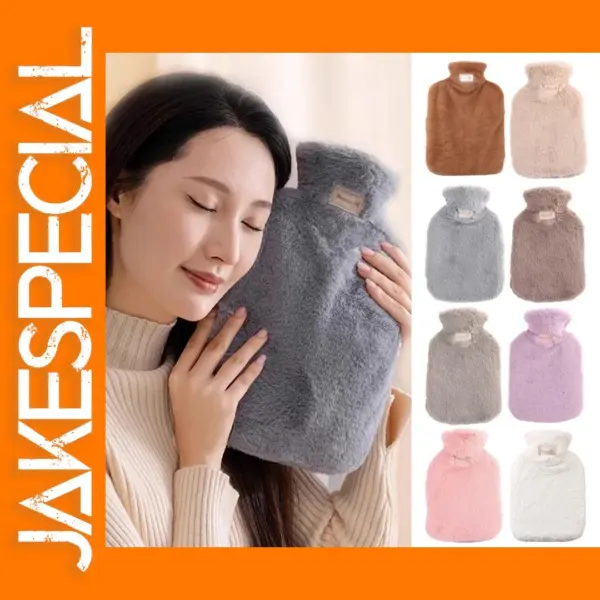 2000ml Plush Hot Water Bottle Cover