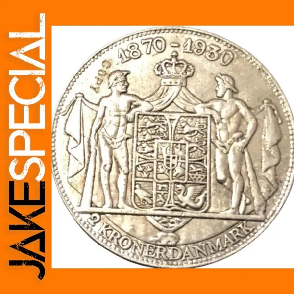 1930 Denmark 2 Kroner Replica Silver Coin
