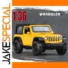1:36 Diecast Metal Jeep Wrangler Model