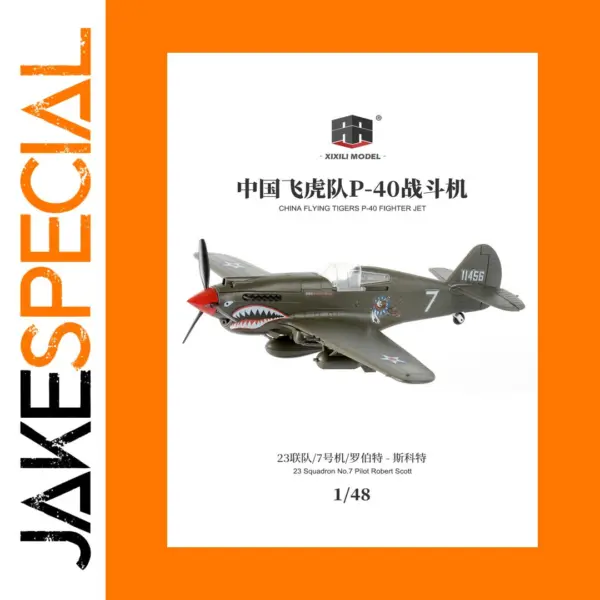 1/48 P40 Fighter Jet Model Kit for Adults