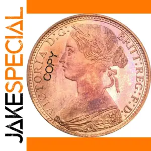 Victorian 1861 One Penny Replica Coin
