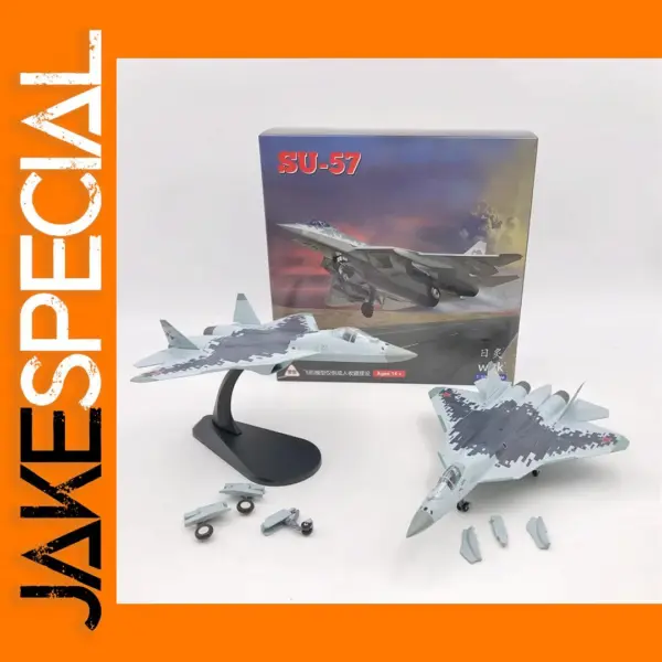 1/100 Scale Diecast SU-57 Fighter Model