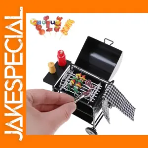 Miniature BBQ Grill Set for 1/12 Dollhouse