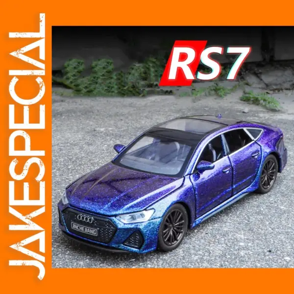 1/32 Scale RS7 Diecast Toy Car with Lights