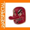 Japan Tengu Yokai Enamel Face Brooch Pin