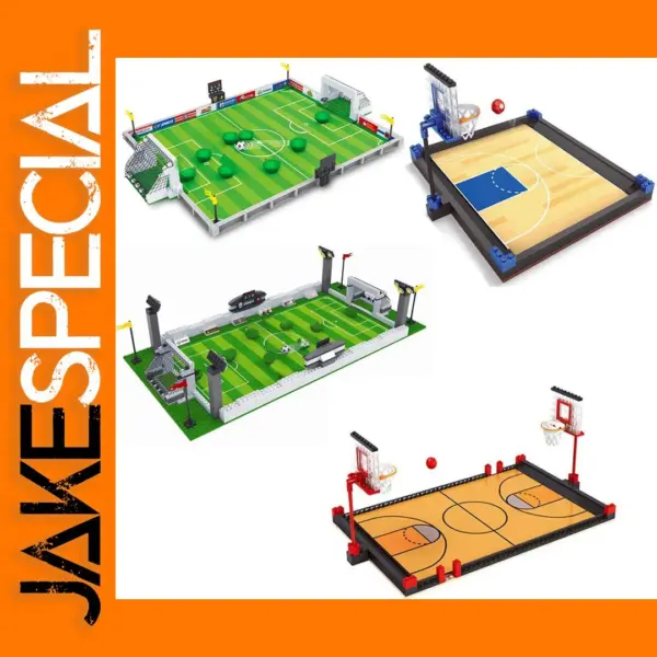 Football Field Basketball Court Building Set