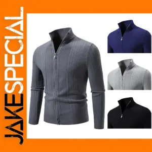 Men's Thick Zipper Cardigan for Winter