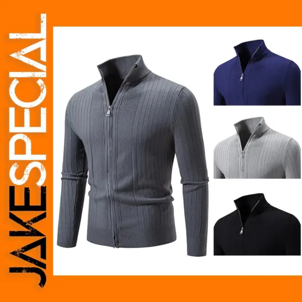 Men's Thick Zipper Cardigan for Winter