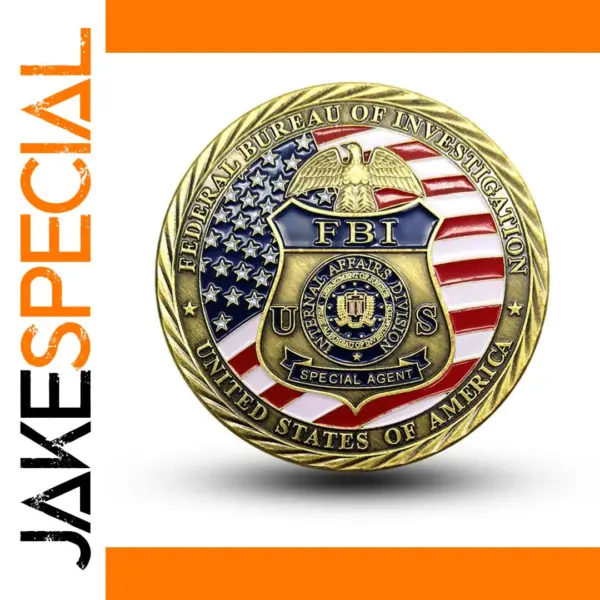 FBI Commemorative Gold Plated Replica Coin
