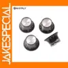 4Pcs Black Aluminium Control Knobs for Guitar
