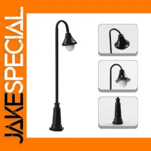 10pcs HO Scale Vintage Metal Lamp Posts