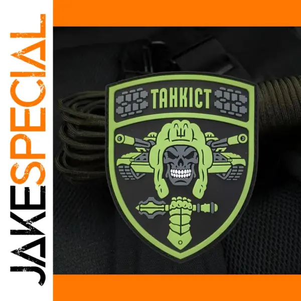 Tankman 3D PVC Patch Morale Badge for Clothing