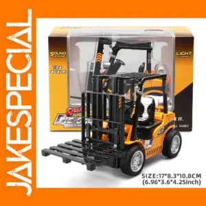 1:24 Scale Alloy Forklift and Crane Toy Model