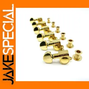 Grover L6 Chrome and Gold Tuner Key for Electric Guitar