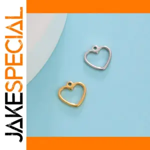 Heart Charm Set for Jewelry Making