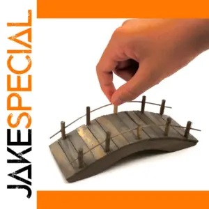 Miniature Wooden Arch Bridge for 1/12 Dollhouses