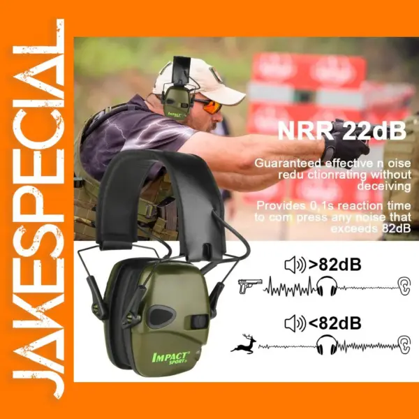 Tactical Electronic Shooting Earmuff with Audio Jack