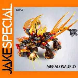 Double Headed Frost Dragon Building Blocks Toy