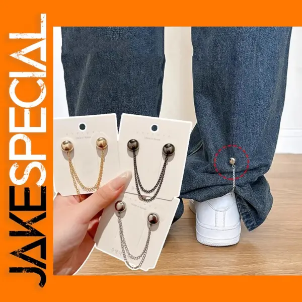 2pcs Magnetic Clothing Clips with Chain