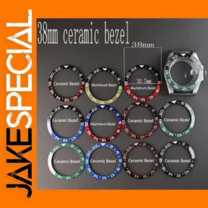 38mm Ceramic Bezel Insert for Men's Watches