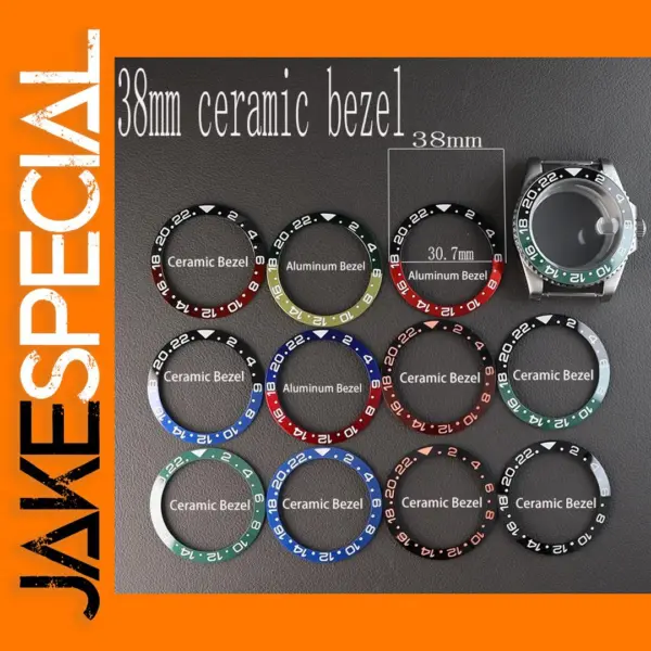 38mm Ceramic Bezel Insert for Men's Watches