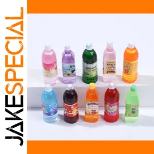 Mini Juice Bottles for Dollhouse Decor 1/10 Pcs