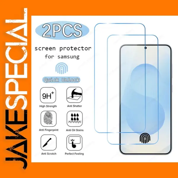2PCS Tempered Glass for Samsung S Series & A Series