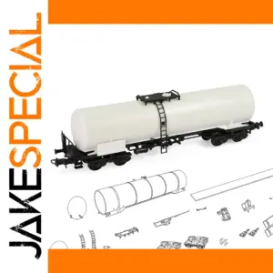 Evemodel HO Scale Unassembled Oil Tank Wagon