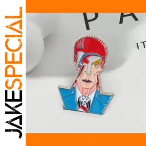 Red Hair Rocker Brooch Creative Cartoon Pin