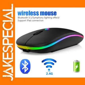 Rechargeable Bluetooth RGB Wireless Gaming Mouse