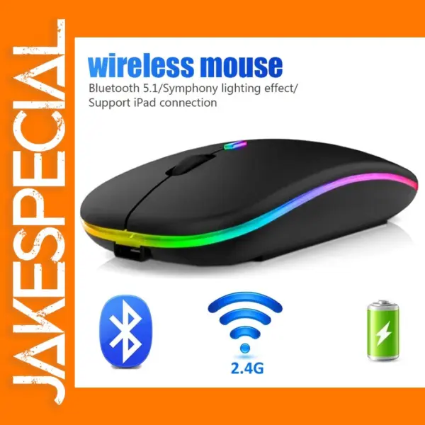 Rechargeable Bluetooth RGB Wireless Gaming Mouse
