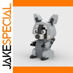 Raccoon Building Blocks Set - 87 Pieces