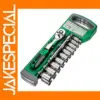 12-Piece Ratchet Wrench Socket Set 72 Tooth