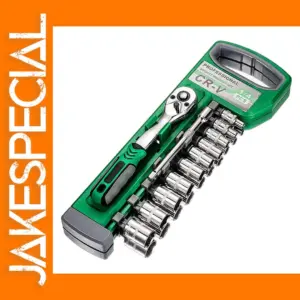 12-Piece Ratchet Wrench Socket Set 72 Tooth