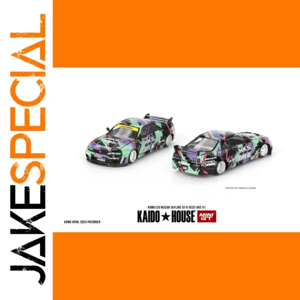 Nissan Skyline GT-R R33 Diecast Model 1:64