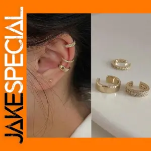 Zircon Clip-On Earrings for Elegant Style