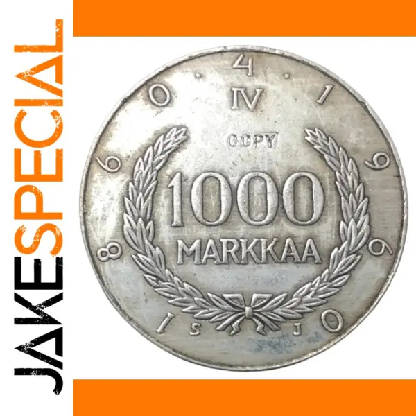 1960 Finland 1000 Markkaa Silver Replica Coin