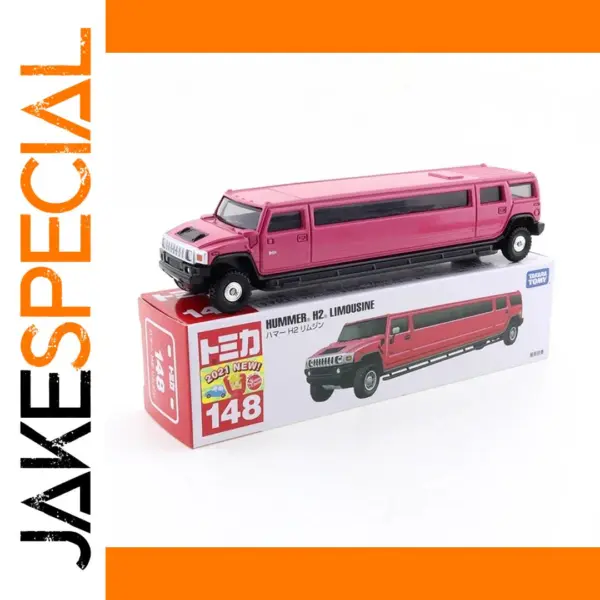 Pink Hummer H2 Limousine Diecast Model Toy