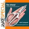 Professional 8.5-inch Stainless Steel Kitchen Scissors