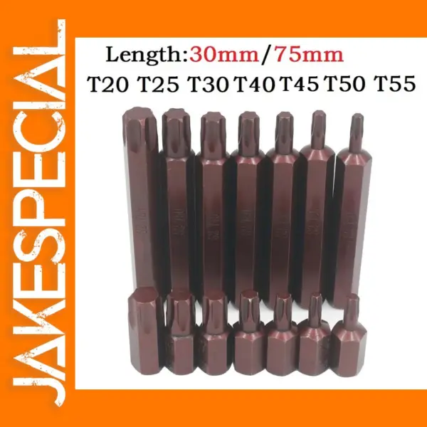 10mm Hex Shank Magnetic Torx Bit Set
