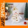 Santa Claus and Snowman Plush Dolls Set
