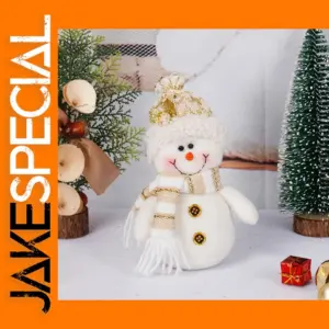 Santa Claus and Snowman Plush Dolls Set