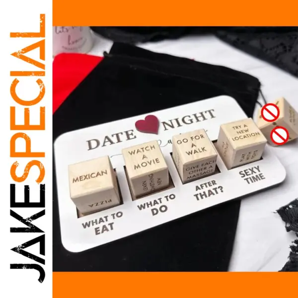Date Night Wooden Dice Game Kit