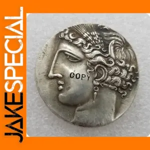 Ancient Greek 10 Drachma Coin Replica