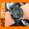 Men's Stainless Steel Countdown Digital Watch